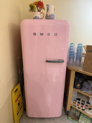 Smeg fab28 retro style - fab28, pink